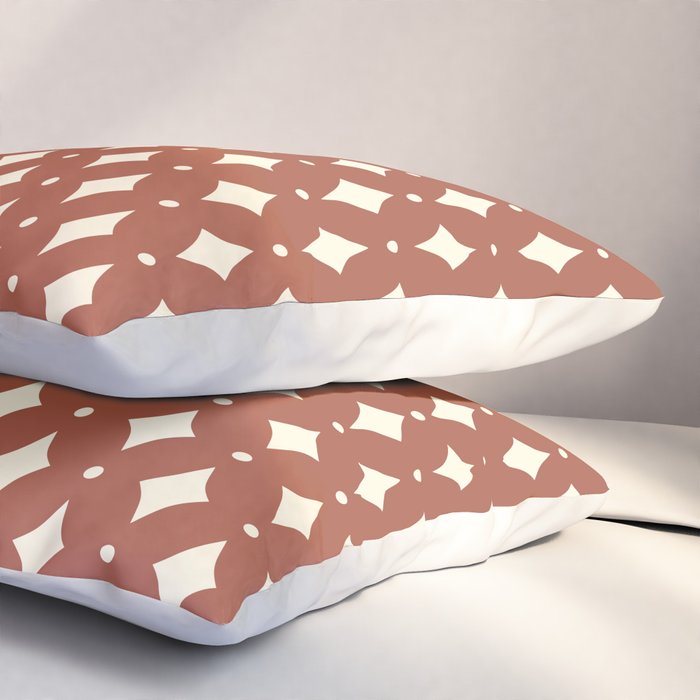 Vintage Stars X Brick Red Pillow Sham Gallery Image 3