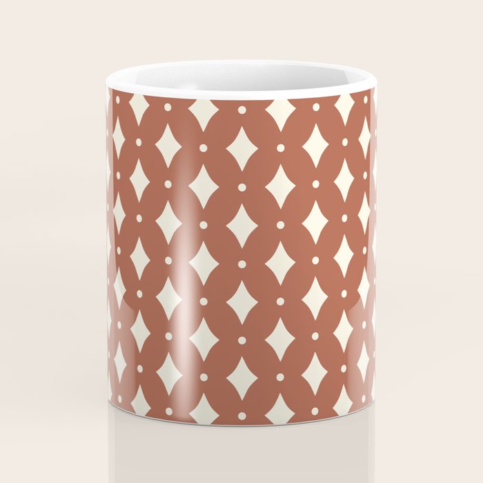 Vintage Stars X Brick Red Coffee Mug Gallery Image 4