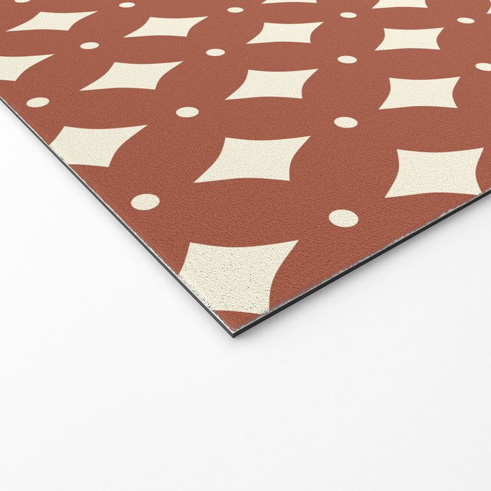 Vintage Stars X Brick Red Welcome Mat Gallery Image 2