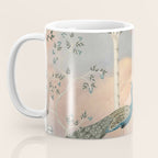 Chinoiserie Palatial Peacock Garden Peach Cloud Sky Coffee Mug Gallery Image 3