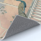 Chinoiserie Palatial Peacock Garden Peach Cloud Sky Rug Gallery Image 4