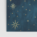 Celestial Gold Sun and Moon Boho Starry Sky Abstract Night Art Poster Gallery Image 3