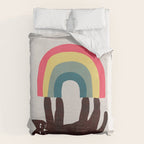 Cat with rainbow Duvet Cover Gallery Image 6