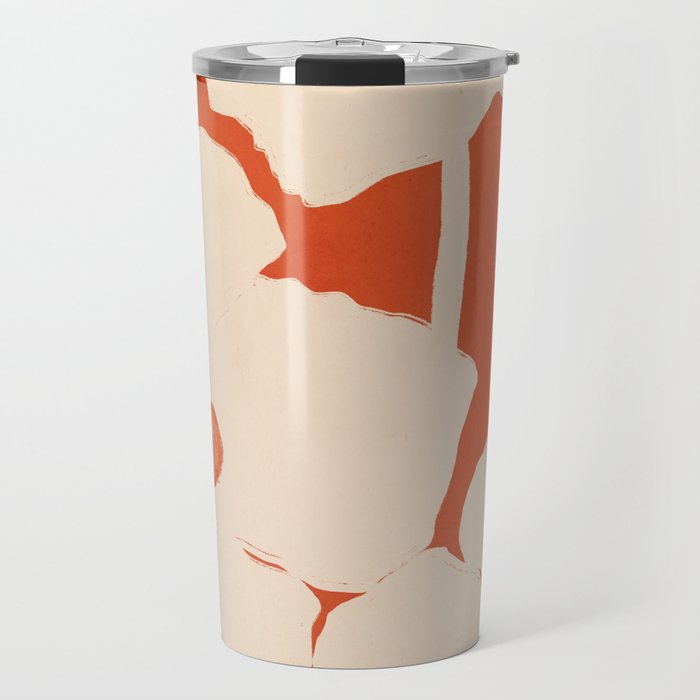 Abstract Flowers 4 Travel Mug Gallery Image 1