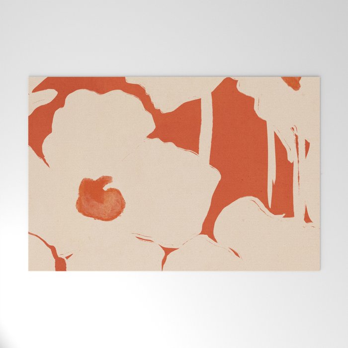 Abstract Flowers 4 Welcome Mat Gallery Image 1