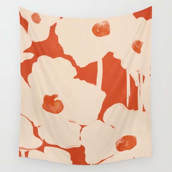 Abstract Flowers 4 Wall Tapestry Gallery Image 4