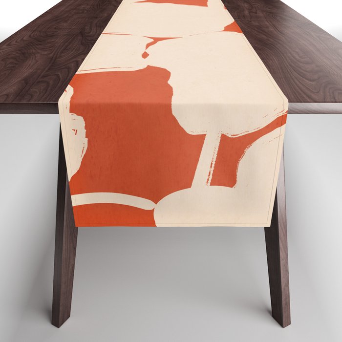 Abstract Flowers 4 Table Runner Gallery Image 1