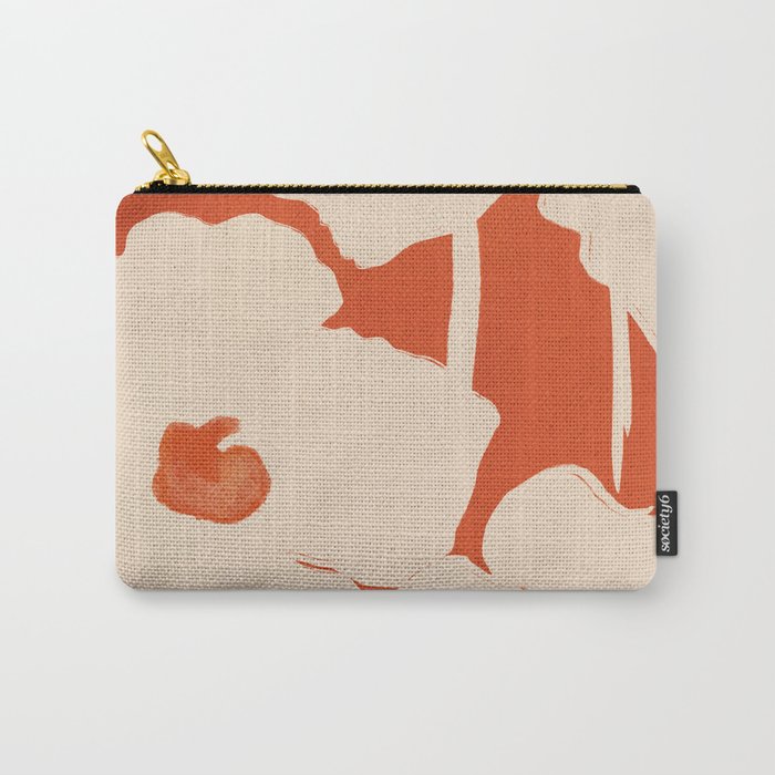 Abstract Flowers 4 Carry All Pouch Gallery Image 1
