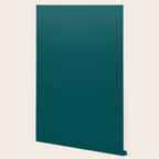 Botanical Teal Green Solid Color Wallpaper Gallery Image 2