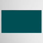 Botanical Teal Green Solid Color Tablecloth Gallery Image 2