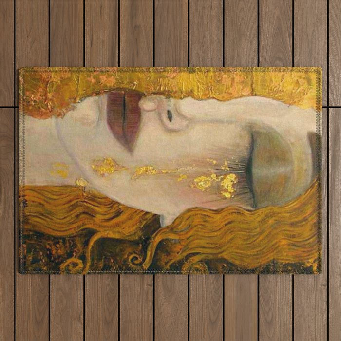 Gustav Klimt - Golden Tears ,No.1, Outdoor Rug Gallery Image 1