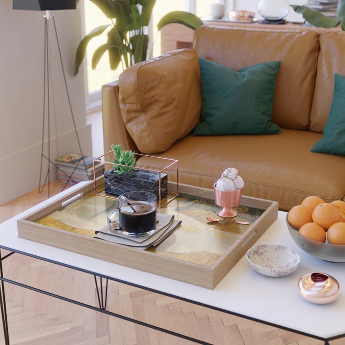 Gustav Klimt - Golden Tears ,No.1, Serving Tray Gallery Image 2