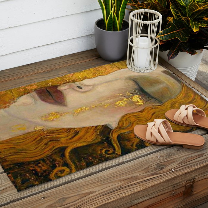 Gustav Klimt - Golden Tears ,No.1, Outdoor Rug Gallery Image 2
