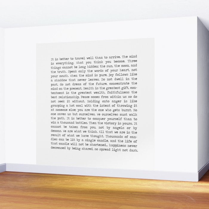 The Wisdom of Buddha Wall Mural Gallery Image 2