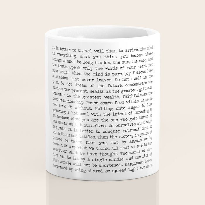 The Wisdom of Buddha Coffee Mug Gallery Image 4
