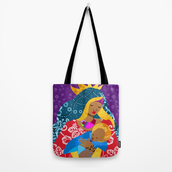 Virgin Mary and Child Tote Bag Gallery Image 2