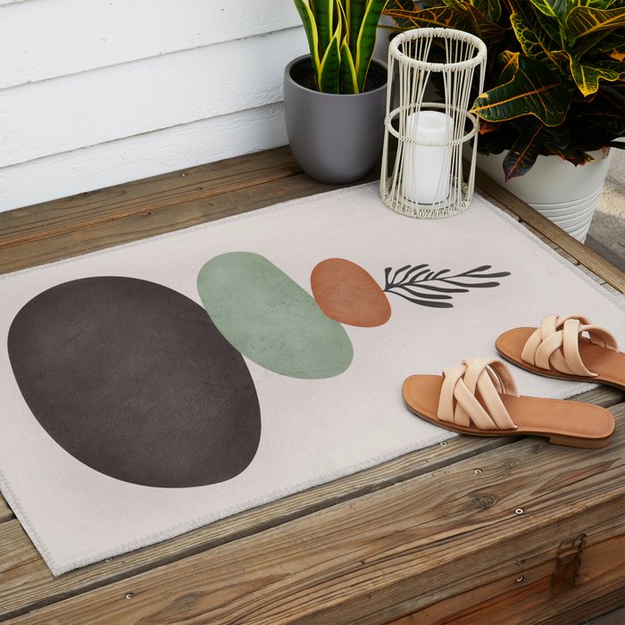 Abstract Shapes Outdoor Rug Gallery Image 2