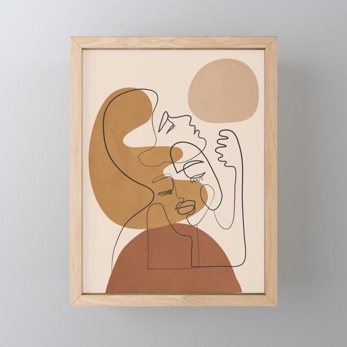 Abstract Faces 4  Mini Art Print Gallery Image 1