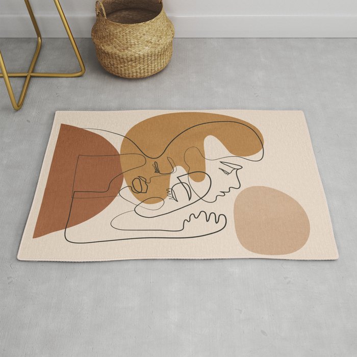 Abstract Faces 4  Rug Gallery Image 1