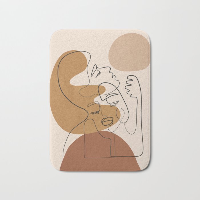 Abstract Faces 4  Bath Mat Gallery Image 1