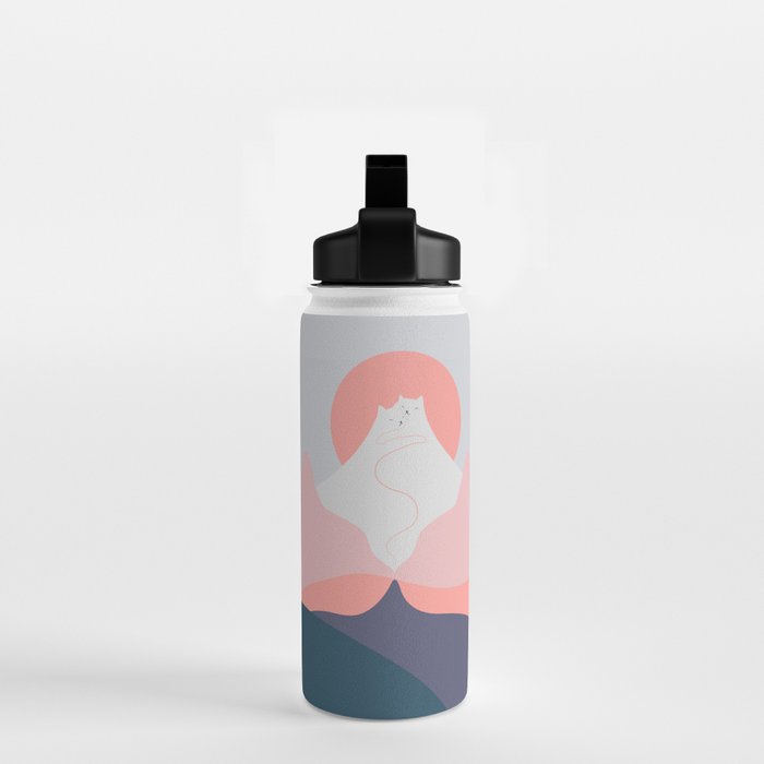 Cat Landscape 129 Water Bottle Gallery Image 2