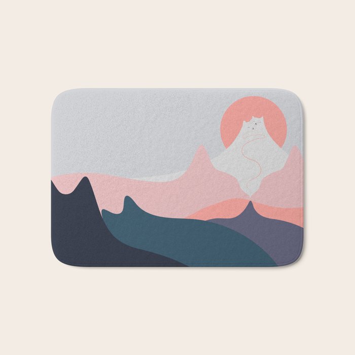 Cat Landscape 129 Bath Mat Gallery Image 1