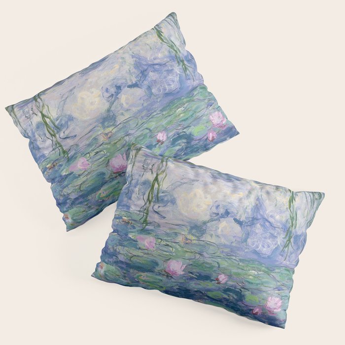 Water Lilies Claude Monet Fine Art Pillow Sham Gallery Image 3