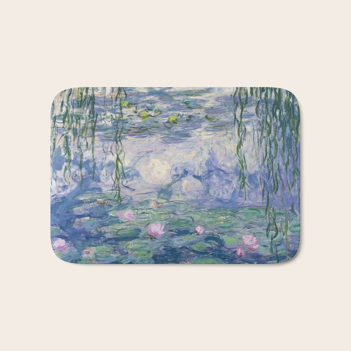 Water Lilies Claude Monet Fine Art Bath Mat Gallery Image 1