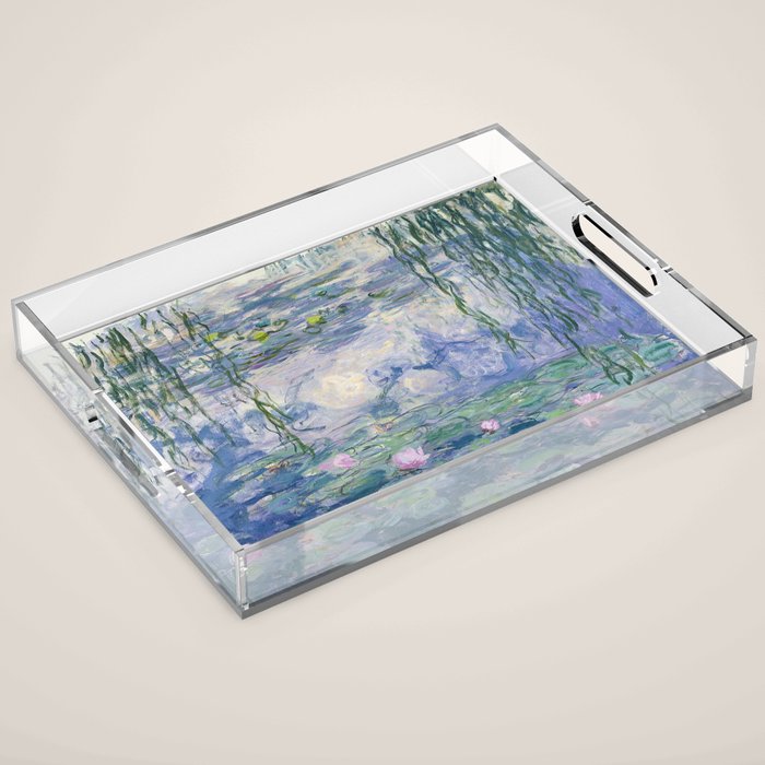 Water Lilies Claude Monet Fine Art Acrylic Tray Gallery Image 1