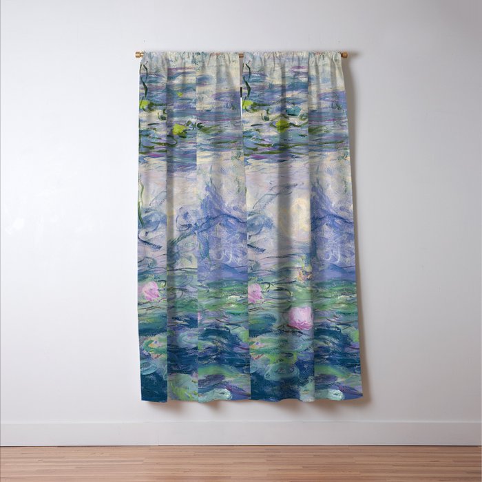 Water Lilies Claude Monet Fine Art Window Curtain Gallery Image 3