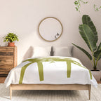 Solo Rider Dark Moss â Minimalist Cowboy Art Comforter Gallery Image 3