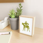 Solo Rider Dark Moss â Minimalist Cowboy Art Mini Art Print Gallery Image 2