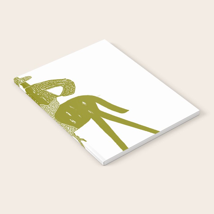Solo Rider Dark Moss â Minimalist Cowboy Art Notebook Gallery Image 2