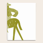 Solo Rider Dark Moss â Minimalist Cowboy Art Notebook Gallery Image 4