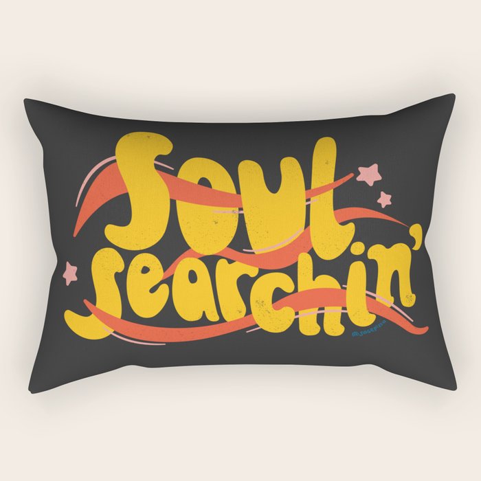 SOUL SEARCHIN' Rectangular Pillow Gallery Image 2