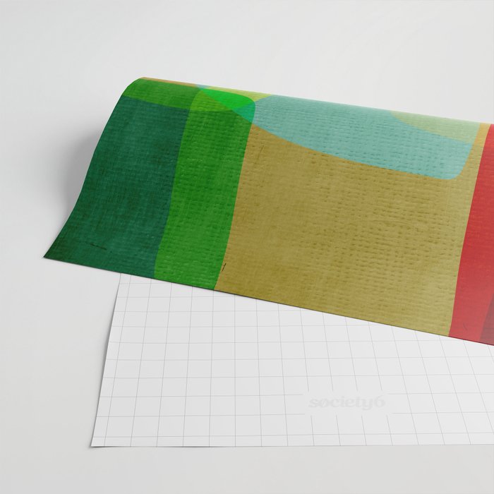 Mid-Century Modern Abstract Shapes Wrapping Paper Gallery Image 2