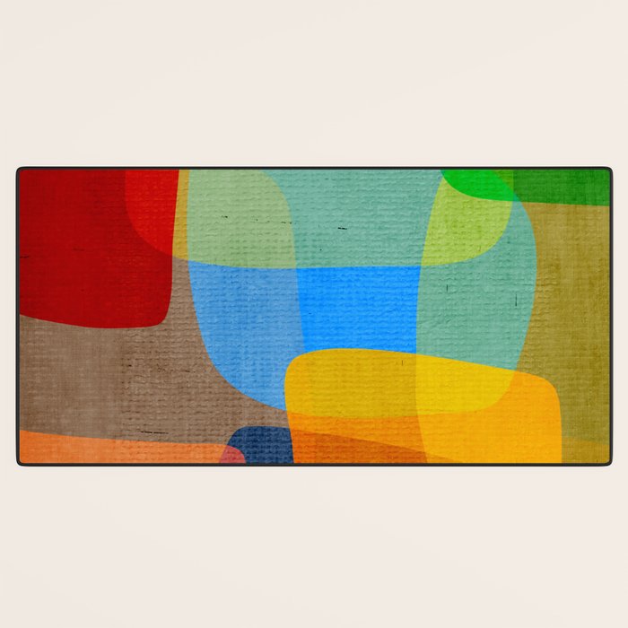 Mid-Century Modern Abstract Shapes Desk Mat Gallery Image 3