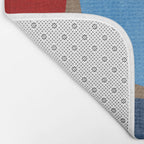 Mid-Century Modern Abstract Shapes Bath Mat Gallery Image 2