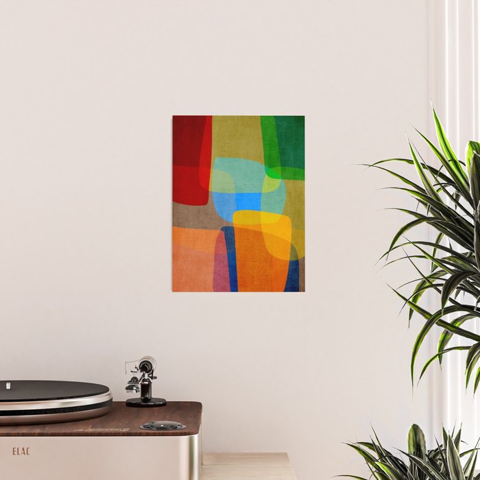 Mid-Century Modern Abstract Shapes Poster Gallery Image 2