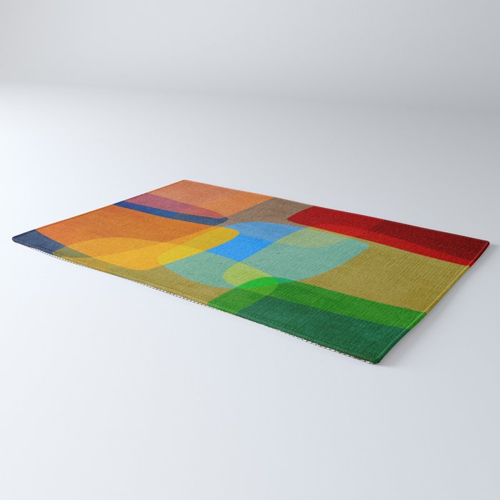 Mid-Century Modern Abstract Shapes Rug Gallery Image 3