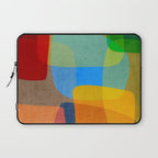Mid-Century Modern Abstract Shapes Laptop Sleeve Gallery Image 1