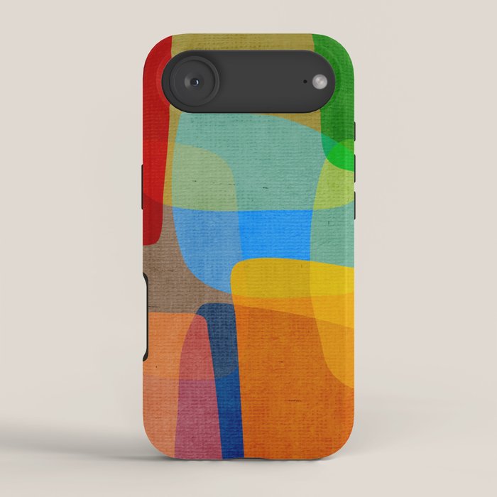 Mid-Century Modern Abstract Shapes iPhone Case Gallery Image 2