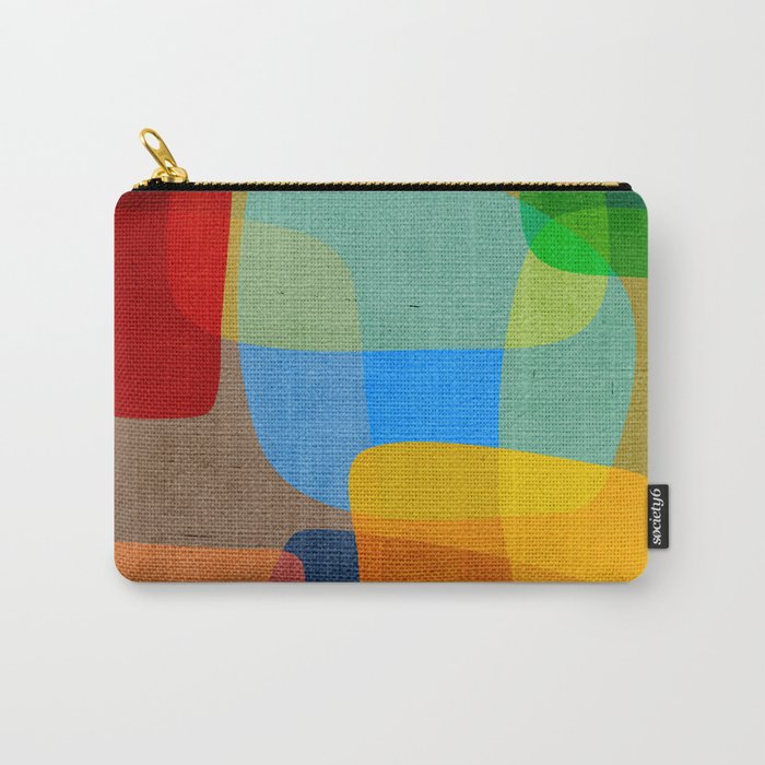 Mid-Century Modern Abstract Shapes Carry All Pouch Gallery Image 1
