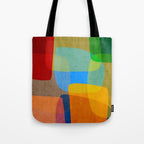 Mid-Century Modern Abstract Shapes Tote Bag Gallery Image 1