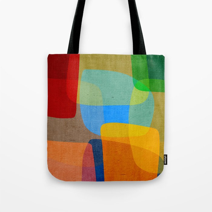 Mid-Century Modern Abstract Shapes Tote Bag Gallery Image 1