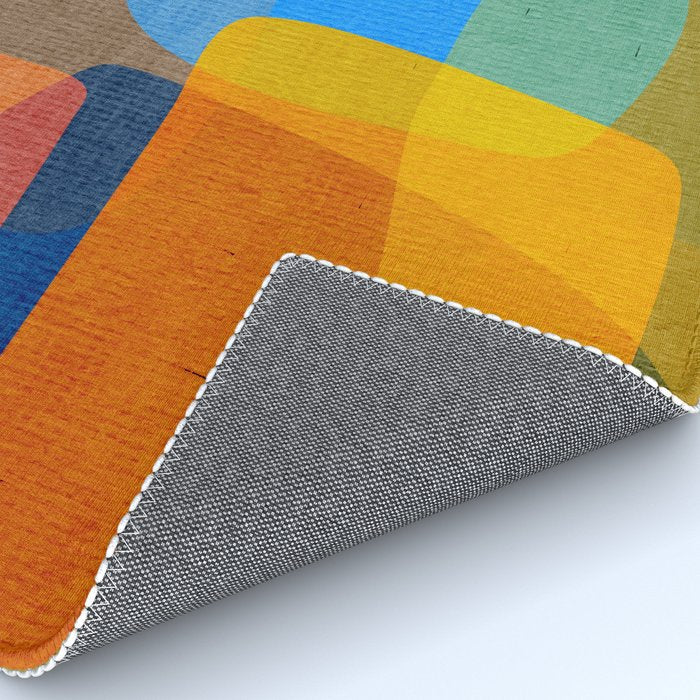 Mid-Century Modern Abstract Shapes Rug Gallery Image 4