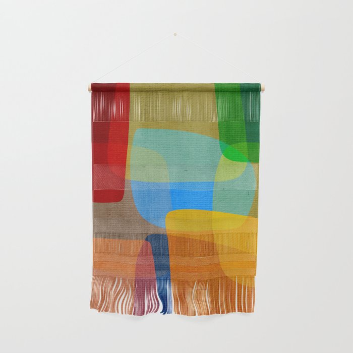 Mid-Century Modern Abstract Shapes Wall Hanging Gallery Image 1
