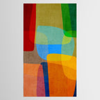 Mid-Century Modern Abstract Shapes Tablecloth Gallery Image 2