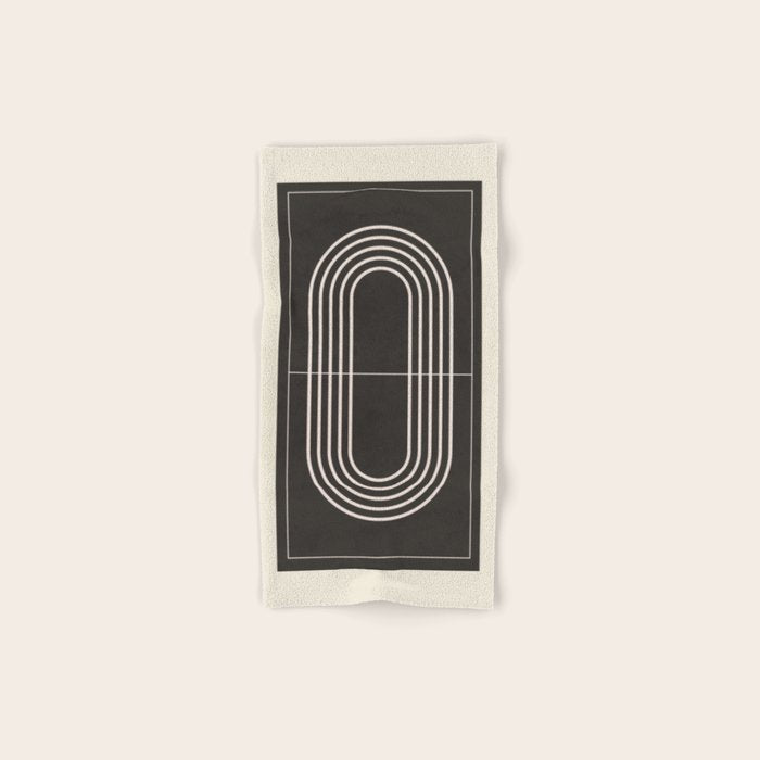 Minimal Geometric Line Art 4 Bath Towel Gallery Image 1