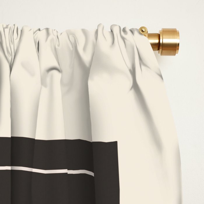 Minimal Geometric Line Art 4 Window Curtain Gallery Image 2